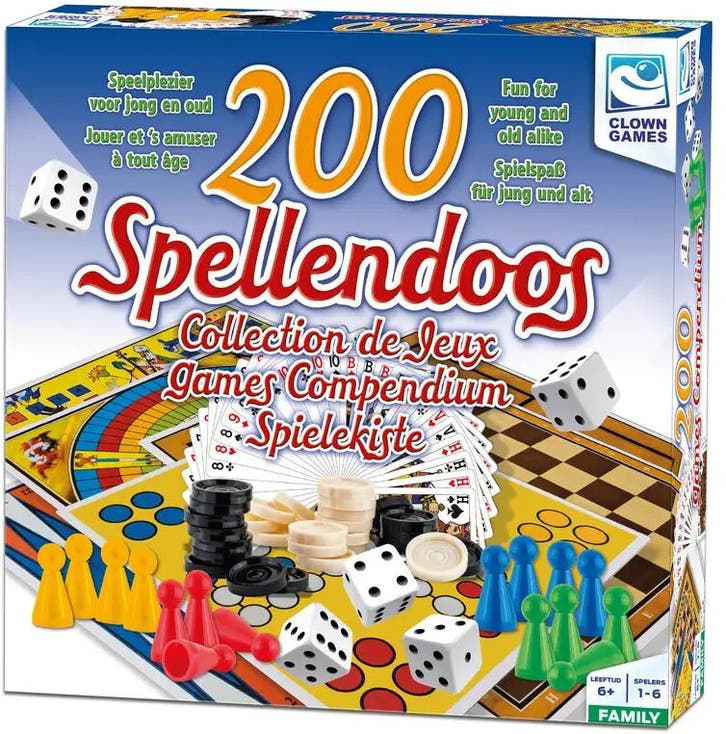 Clown Games Spellendoos (200 delig) | Clown Games -, Hobby en Vrije tijd, Gezelschapsspellen | Bordspellen, Nieuw, Verzenden