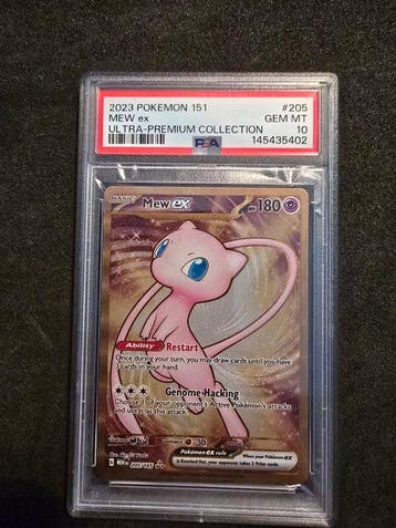 Pokémon - 1 Graded card - Mew 205/195 Foil, Full art,, Nieuw