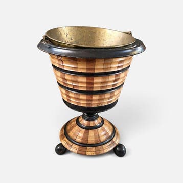Jardinière - jardinière - Hout, Messing - Biedermeier