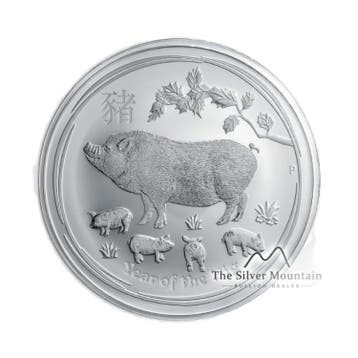1 kilo zilveren Lunar munt Year of the Pig 2019, Verzenden