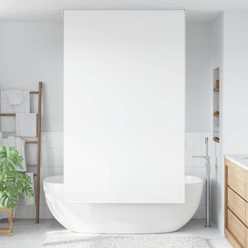 vidaXL Doucherolgordijn 130x240 cm stofbreedte 126 cm, Verzenden, Nieuw, Wit