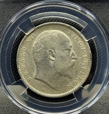 Brits India. Edward VII. 1 Rupee 1904 (Zonder minimumprijs)