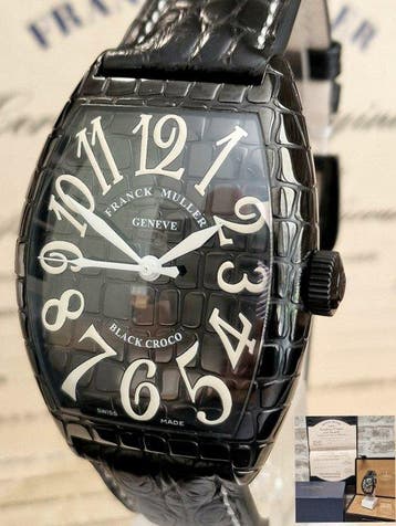 Franck Muller - Casablanca Black Croco - Zonder minimumprijs, Nieuw
