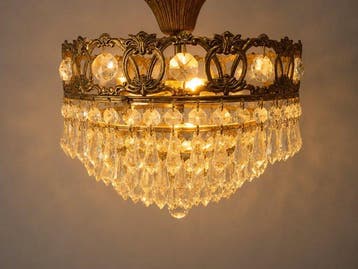 Lamp - Plafondlamp in Empire-stijl / mand – Structuur van