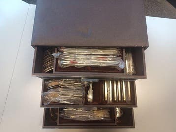 Wiskemann - Eetservies voor 12 - Coquille - Verzilverd -