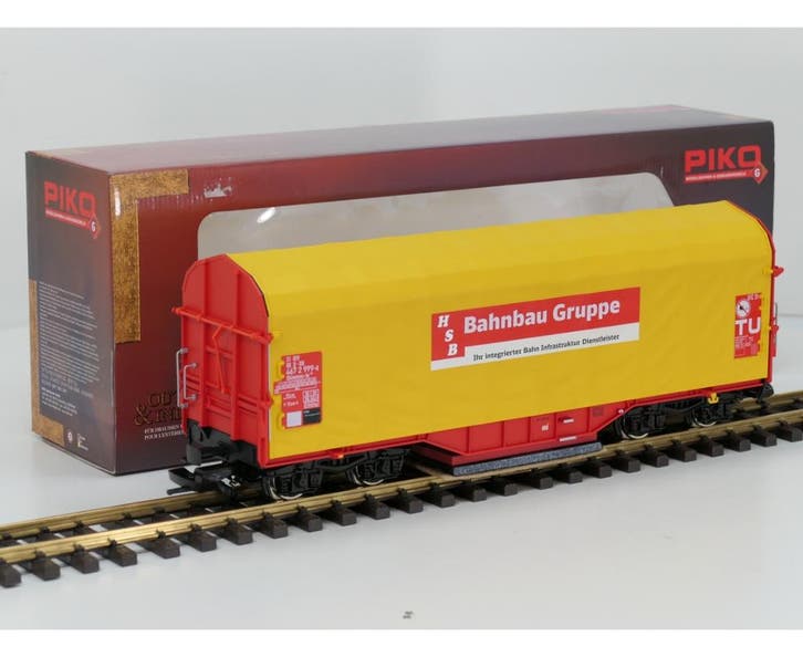 PIKO 37720 G Schiebeplanenwagen DB Raillion V, Metallrader, Hobby en Vrije tijd, Modeltreinen | Overige schalen, Overige typen