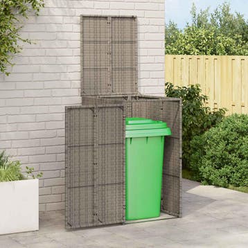 vidaXL Afvalbak Box Grijs 65 x 80 x 115 cm Polyetheen, Verzenden, Nieuw