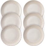Salade Pastaborden 6st | Wit Keramiek 26.7cm | Laatste Stuk!, Keramiek, Nieuw, Ophalen of Verzenden, Bord(en)