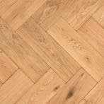 Floer Visgraat Parket Eiken 1-bis Verouderd Naturel Geolied, Ophalen of Verzenden, Nieuw, Overige kleuren, Parket