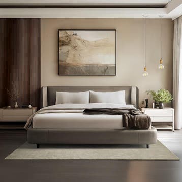 Kortpolig vloerkleed Soft Zone - 200 x 290 cm, zandkleur, Verzenden, Nieuw
