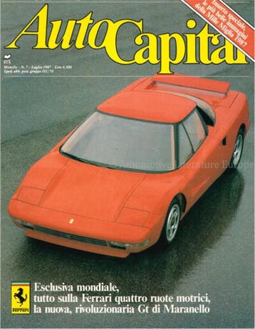 1987 AUTOCAPITAL MAGAZINE 07 ITALIAANS, Nieuw, Author