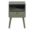 WOOOD Ozzy nachtkastje MDF warmgroen, Nieuw