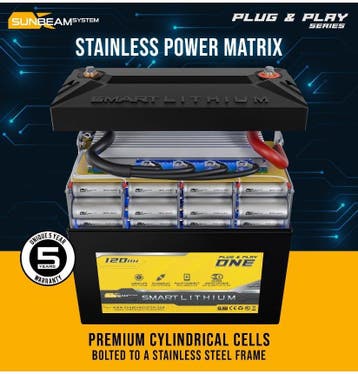 SUNBEAMsystem Smart Lithium Accu 120Ah ONE, Ophalen of Verzenden, Nieuw