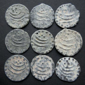 Nederlands-Indië, Aceh. Mooi lotje Tinnen Pitis 1844-1845