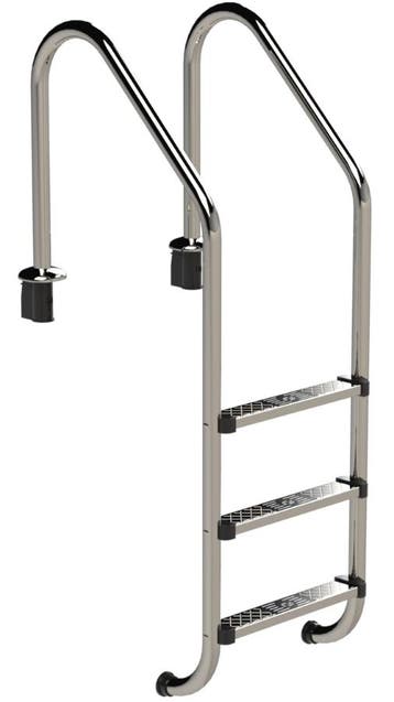IDEAL Standaard RVS zwembadtrap 3 treden - AISI 304, Verzenden, Nieuw