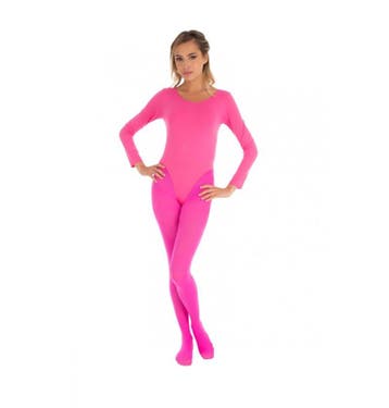 Bodysuit Roze Met Lange Mouwen Elastisch, Ophalen of Verzenden, Nieuw