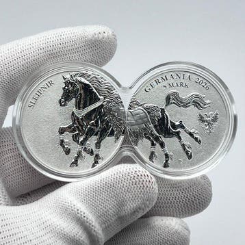 Duitsland. 5 Mark 2026 – Beasts: Sleipnir Geminus – 2 × 1 oz