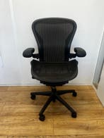 Groot Aanbod Herman Miller Aeron Bureaustoelen Maat B, Verzenden, Zwart, Zo goed als nieuw, Bureaustoel