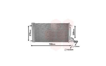 Airco condensor geschikt voor Polo Ibiza A1 Fabia (Audi), Ophalen of Verzenden, Nieuw, Audi