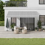 vidaXL Luifel handmatig uittrekbaar en LED 500x350 cm, Tuin en Terras, Zonneschermen, Verzenden, Nieuw
