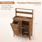 LIVSK Buitenpotbank met Opbergruimte - Houten Tuinwerkplek v, Tuin en Terras, Verzenden, Nieuw