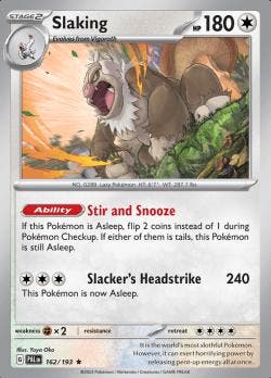 Slaking 162/193 holo Paldea evolved, Ophalen of Verzenden, Nieuw, Losse kaart, Foil