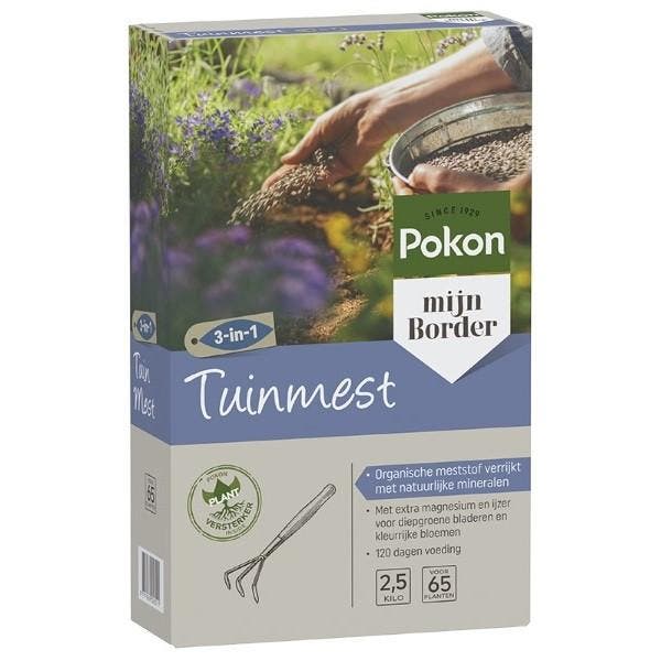 Pokon tuimest 3-in-1 | 2.5 kg (Organisch, Voor 65 planten), Tuin en Terras, Aarde en Mest, Verzenden