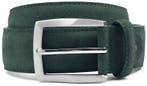 Suitable Riem Suède Leer Donkergroen maat 105 Heren, Kleding | Heren, Riemen en Ceinturen, Verzenden, Nieuw, Suitable, Echt leder