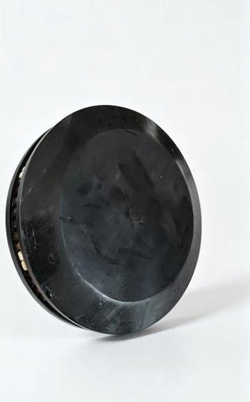 African black wood inlaid porcupine quill round storage box, Antiek en Kunst