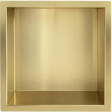 Wiesbaden Demis Inbouwnis - 30x30x10cm - Geborsteld Messing, Ophalen of Verzenden, Nieuw, Rvs