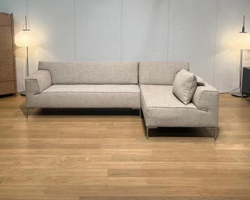 NIEUW GESTOFFEERD Design on Stock Bloq Hoekbank Ecru NP 7500, 250 tot 300 cm, Design Bank Bankstel Zetel Hoekbank Design on Stock