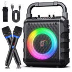 Karaoke Speaker met Microfoon Bluetooth Party LED Speaker, Verzenden, Nieuw