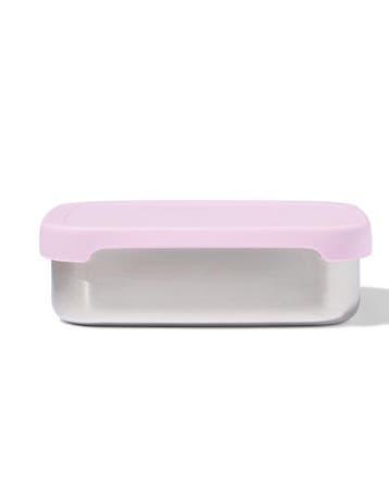 HEMA Lunchbox 14.3x18.9x5.8cm rvs roze, Verzenden, Nieuw