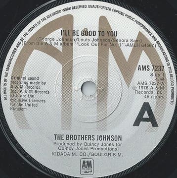 Brothers Johnson - Ill Be Good To You, Ophalen of Verzenden, Gebruikt