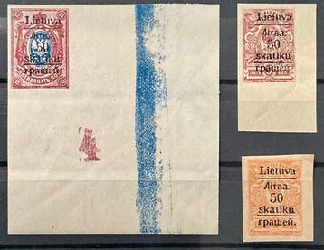 Rusland-Litouwen 1919 - Zeer gewilde postzegels - Grodno, Gestempeld
