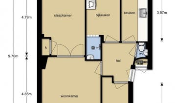 Te Huur 3 Kamer Appartement Hobbemalaan Alkmaar, Huizen en Kamers, Huizen te huur, Alkmaar, Direct bij eigenaar, Noord-Holland