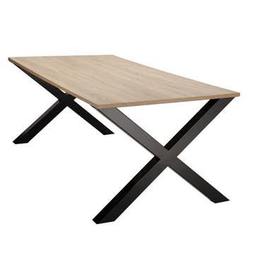 Vergadertafel op X-poot, 200x100cm, Overige plaatsen, Ophalen of Verzenden, Nieuw in verpakking, Tafel