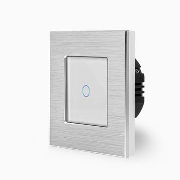 TOUCH SCHAKELAAR | ALUMINIUM | ZILVER | ENKELVOUDIG, Ophalen of Verzenden, Nieuw, Schakelaar