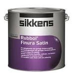 SIKKENS RUBBOL FINURA SATIN - RAL 9001 Cremewit - 1 liter, Beige, Nieuw, Ophalen of Verzenden, Verf
