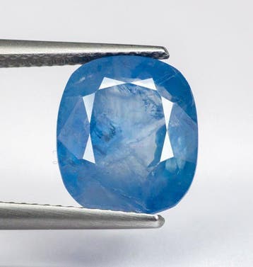 Saffier - 7.53 ct - Antwerp Laboratory for Gemstone Testing, Nieuw