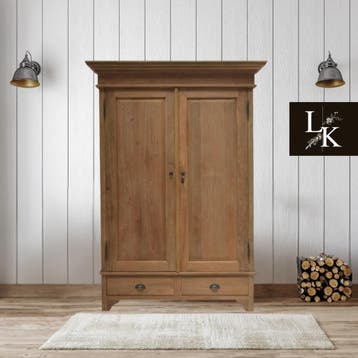 Kledingkast met 2 deuren en laden – maatwerk mogelijk, Ophalen of Verzenden, Nieuw