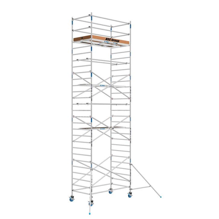 ASC Rolsteiger 135 x 9.2 mtr werkhoogte, Doe-het-zelf en Verbouw, Steigers, Rolsteiger of Kamersteiger, Nieuw, 5 meter of hoger