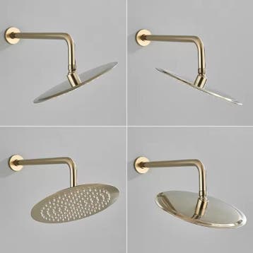 Inbouw Douche Set Geborsteld Goud met Regendouche, Verzenden, Nieuw