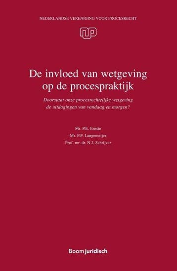 NVvP-reeks 45 -   De invloed van wetgeving op de, Boeken, Ophalen of Verzenden, Nieuw