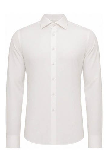 Recall Overhemd in maat 38 Wit, Kleding | Heren, Verzenden, Zo goed als nieuw, Wit, Recall