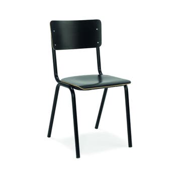 (MDK-107732) CS MX HPL kantinestoel - zwart, Ophalen of Verzenden, Nieuw, Zwart