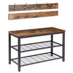 Kapstok met Schoenenbank – 9 Haken en Stevig Metaalframe, Huis en Inrichting, Woonaccessoires | Kapstokken, Verzenden, Nieuw