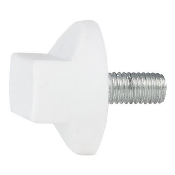 WENTEX® Rotary knob M10x20 (rechtop) - white, Verzenden, Nieuw