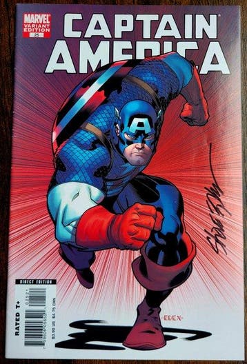 Captain America #25 2007 - Signed by creator Steve Epting !, Boeken, Strips | Comics, Nieuw
