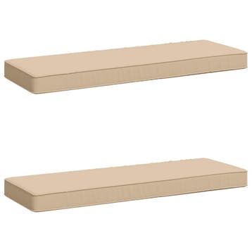 vidaXL 2-delige Bankkussens VUGHT 2 pcs 100% Polyester, Verzenden, Nieuw